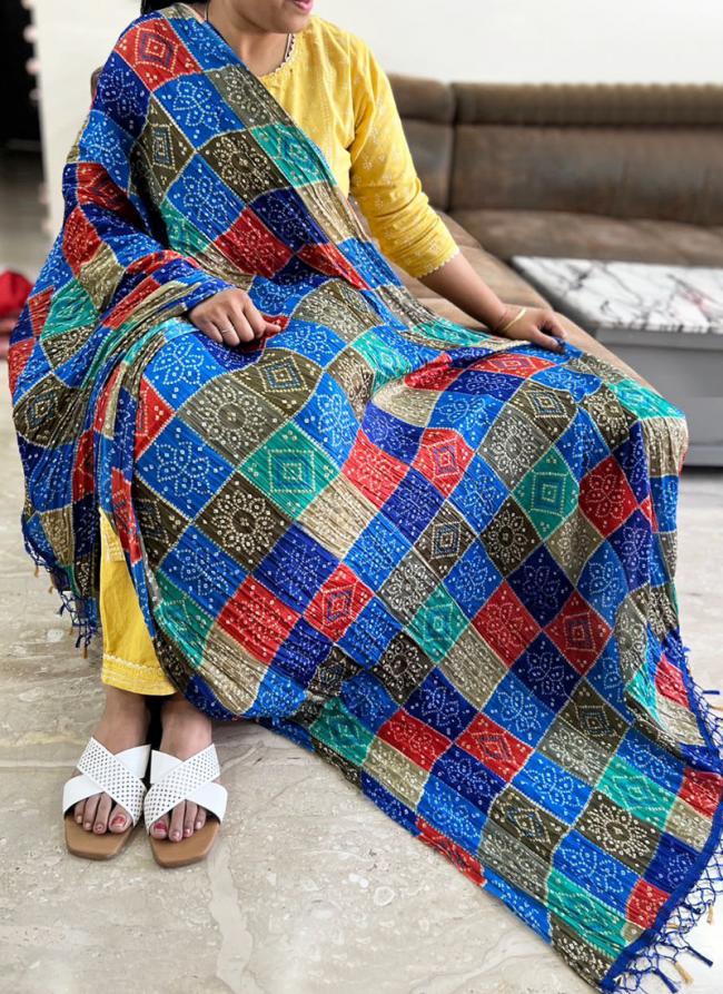 Chinnon Multi Colour Casual Wear Printed Dupatta